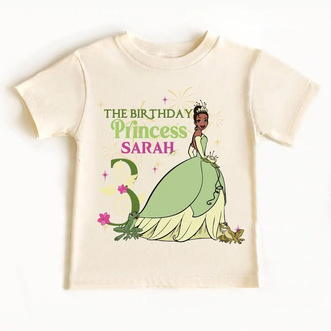 Princess Tiana Birthday Shirt for Disney Family Trip