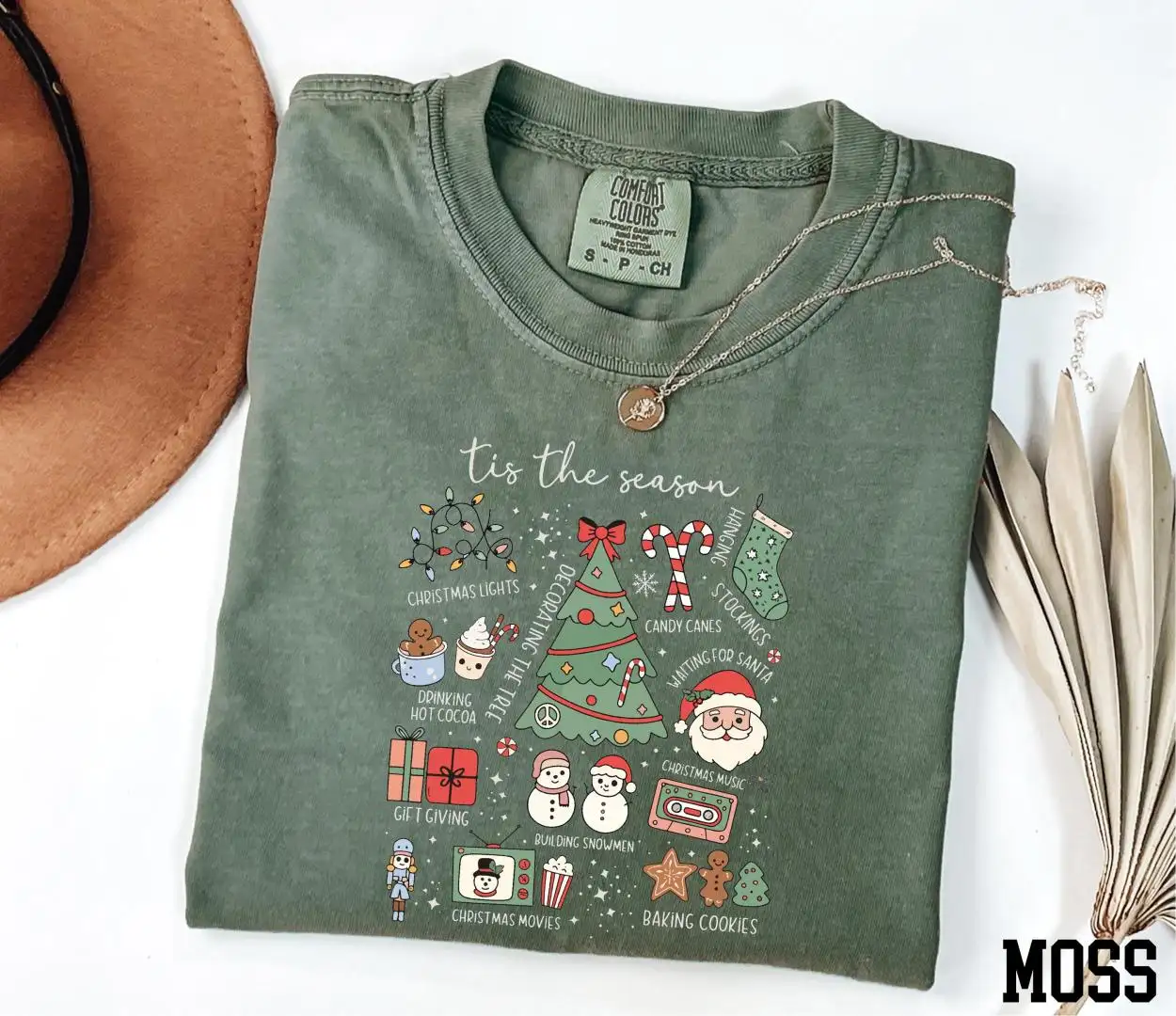 Comfort Colors® Tis The Season Shirt, Family Christmas Shirt, Christmas Vibes Shirt, Christmas Gift, Xmas Shirt, Merry Christmas Shirt