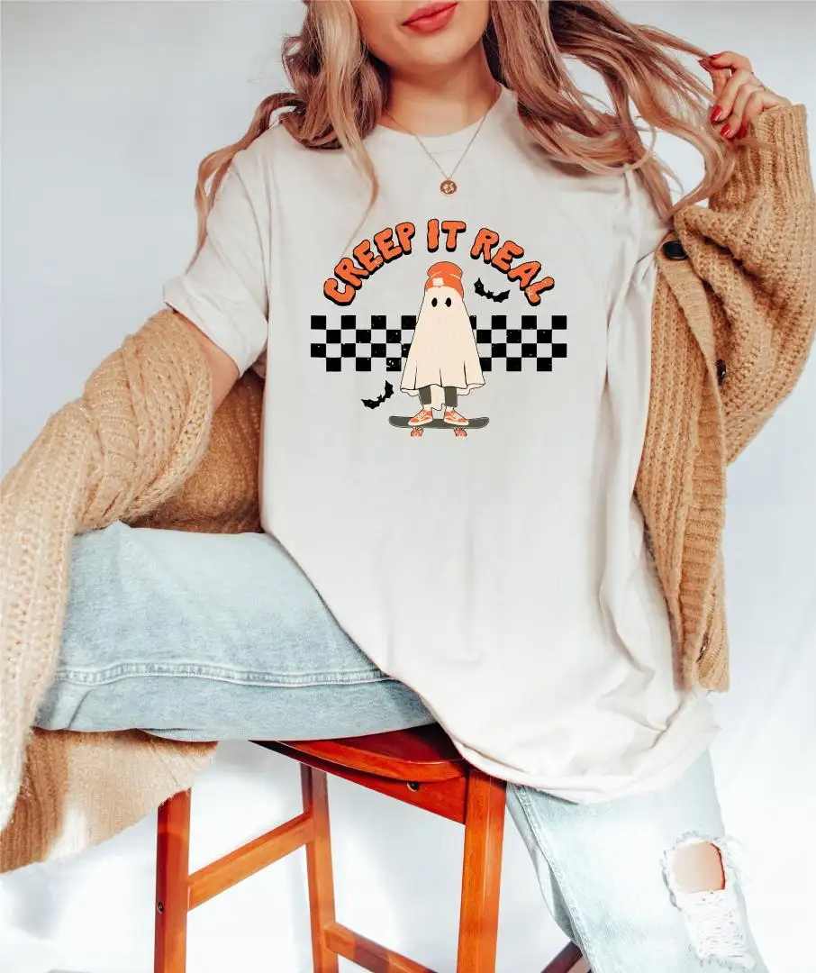 Creep It Real Shirt, Halloween Ghost Shirt, Kids Halloween Shirt, Halloween Gifts, Salem Shirt, Funny Halloween Shirt