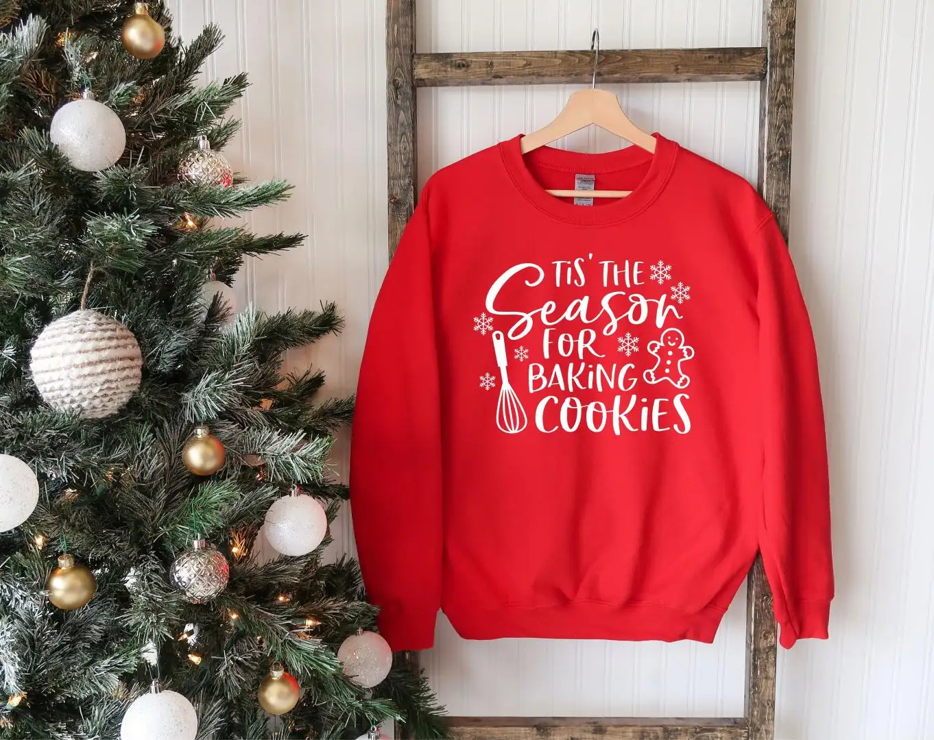 Tis The Season For Baking Cookies Sweatshirt / Christmas Baking Sweatshirt / Christmas Cookies Sweater / Holiday Sweatshirt /Merry Christmas