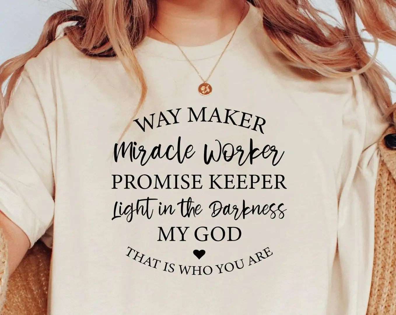 Waymaker Shirt / Christian Shirt / Religious Shirt / Inspirational Shirts / Christmas Gifts / Jesus Lover Gift / Bible Verse Tee