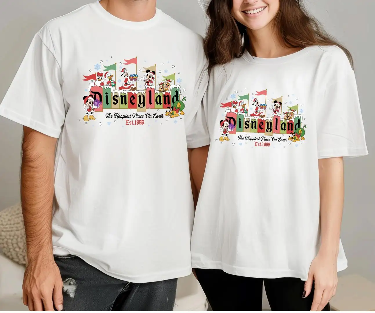 Disneyland Family Christmas Shirts, Disney Shirts, Happiest Place on Earth Shirt, Christmas Disney Vacation, Matching Family Shirts