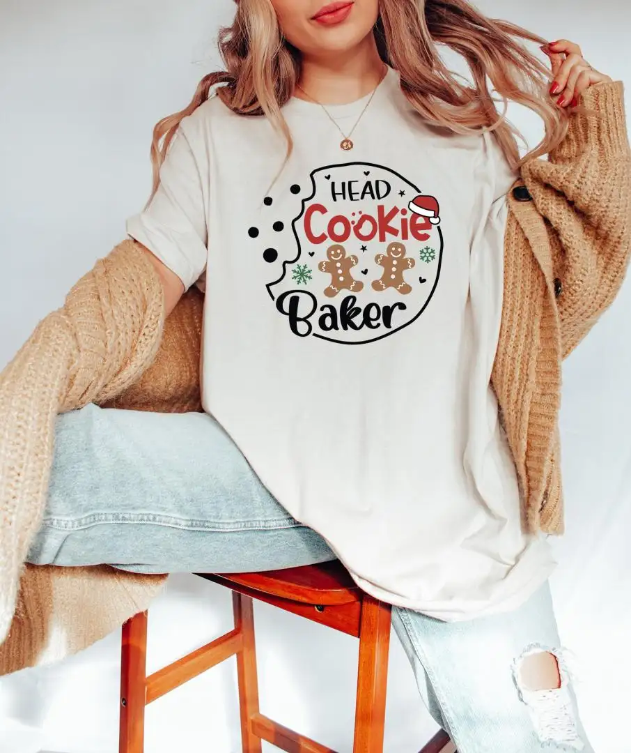 Head Cookie Baker Shirt / Christmas Baking Shirt / Cookie Tester Shirt / Christmas Gift Shirt / Matching Family Shirt / Christmas Mom Gift