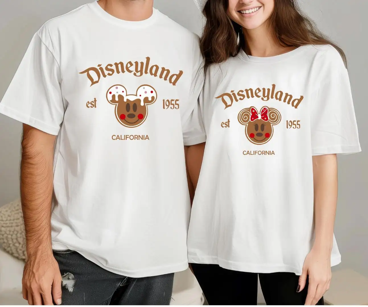 Disneyland Couple Shirt / Christmas Cookie Shirt / Mickey and Minnie Gingerbread Shirts / Disneyland Christmas Shirt / Family Shirts
