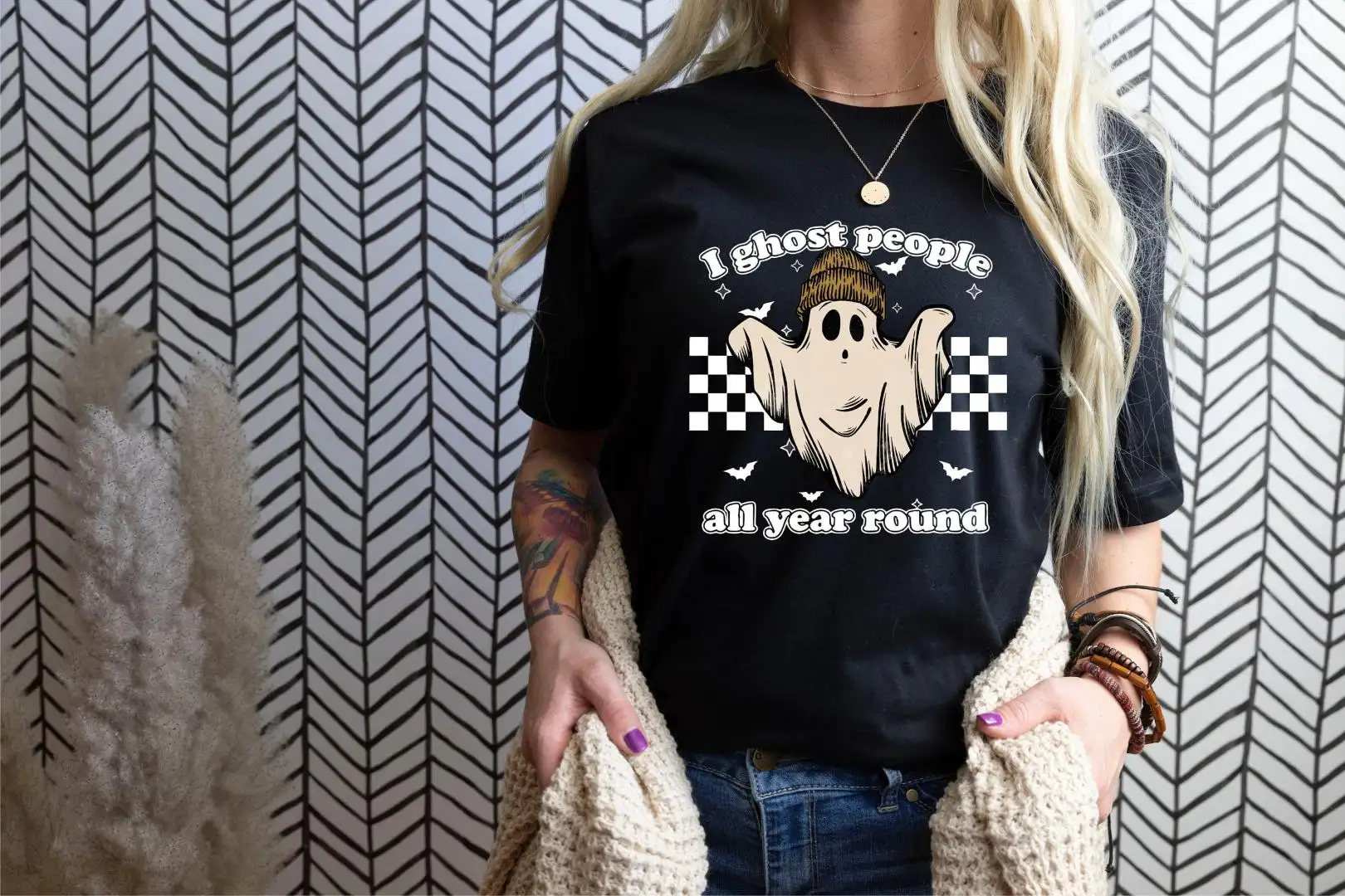 I Ghost People All Year Around Shirt, Halloween Gifts, Funny Halloween Shirt, Halloween Ghost Shirt, Salem Shirt, Sarcastic Shirt