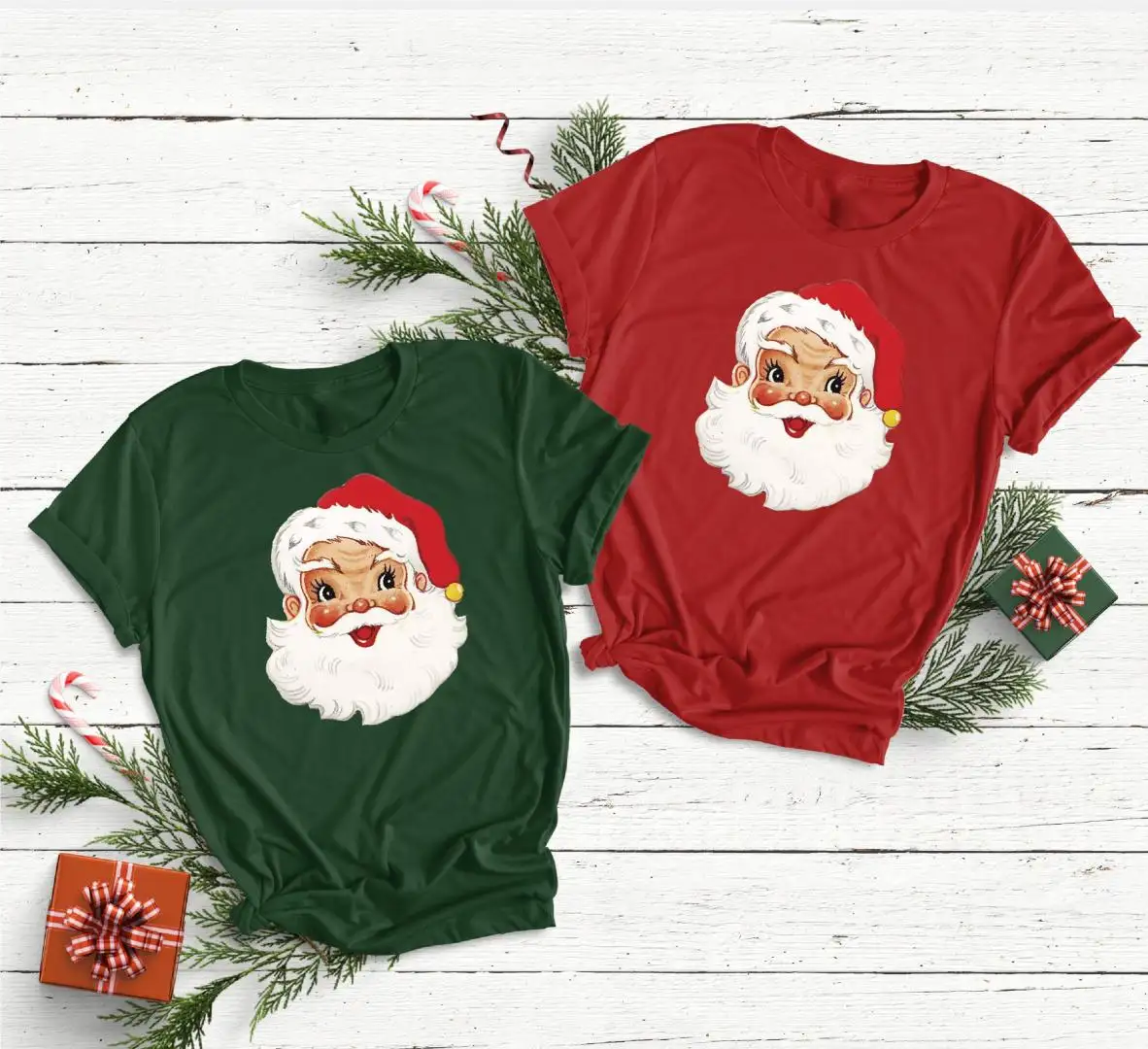 Vintage Santa Shirt / Christmas Santa Shirt / Santa Claus / Christmas Gifts / Retro Santa Shirt / Holiday Shirt / Women Christmas Shirt