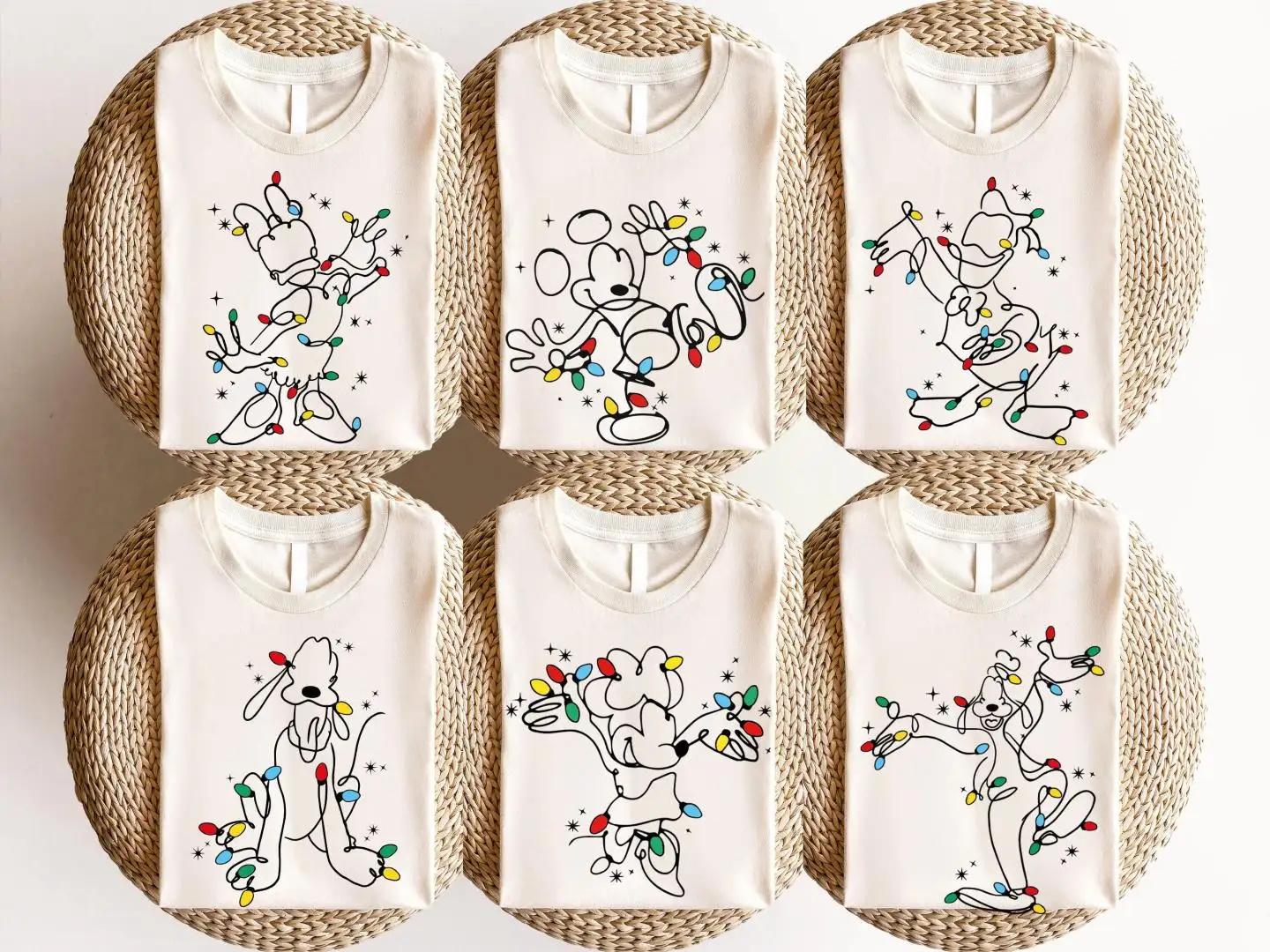 Mickey and Friends Christmas Shirt, Disneyland Xmas Family Trip Shirt, Christmas Lights T-Shirt, Very Merry Xmas Holiday Sweatshirt