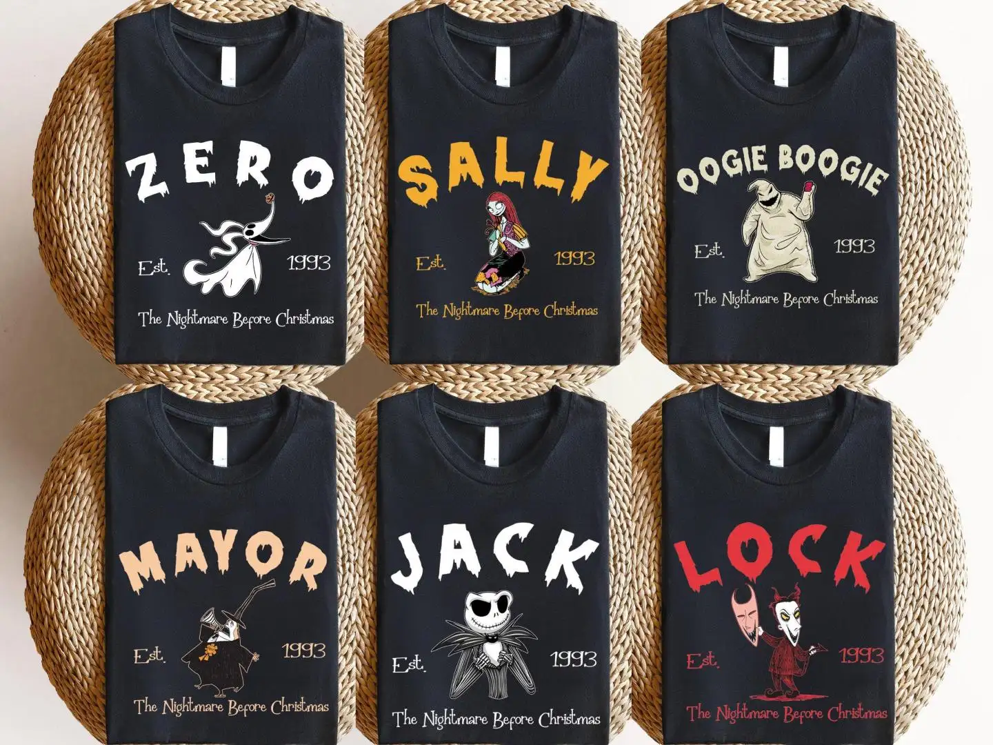 Nightmare Before Christmas Shirt, Disney Halloween Shirt, Spooky Season Shirt, Jack Skellington Sally Zero Dog Oogie Boogie Lock Shock Shirt