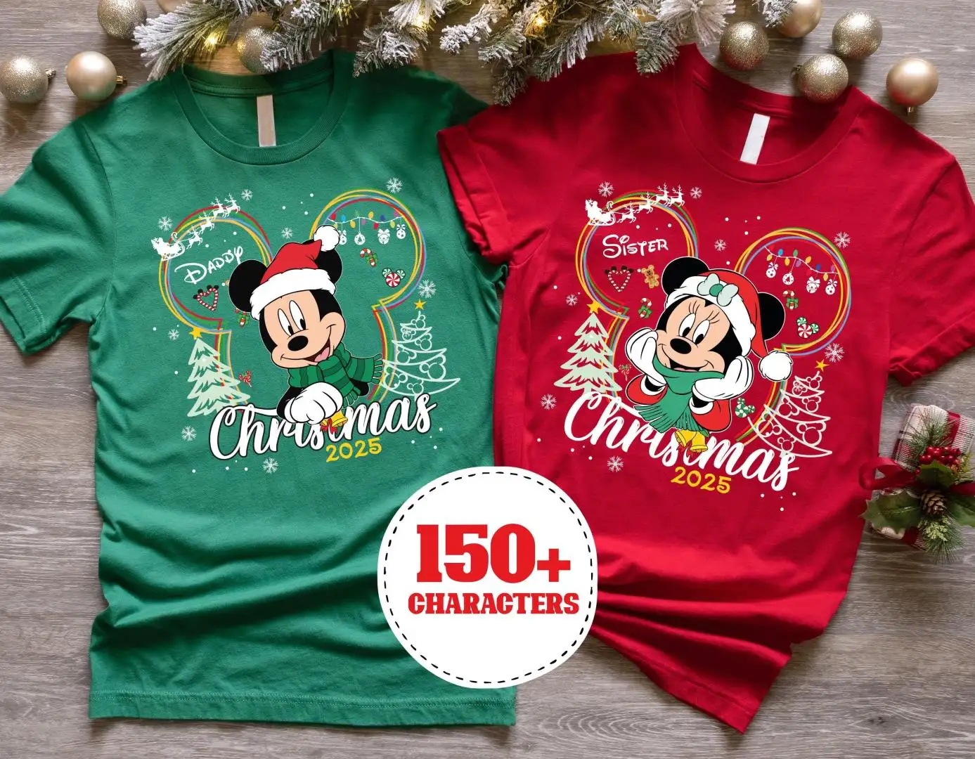 Mickey and Friends Christmas Shirt, Very Merry Xmas Holiday Sweatshirt, Walt Disneyworld Christmas Tee, Disney Family Xmas T-shirt