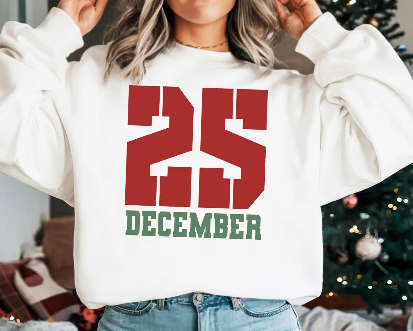 December 25 Sweatshirt, Funny Family Christmas Party Shirt, Christmas 2025 Tree Shirt, December Winter Shirt, Christmas 25 December T-Shirt