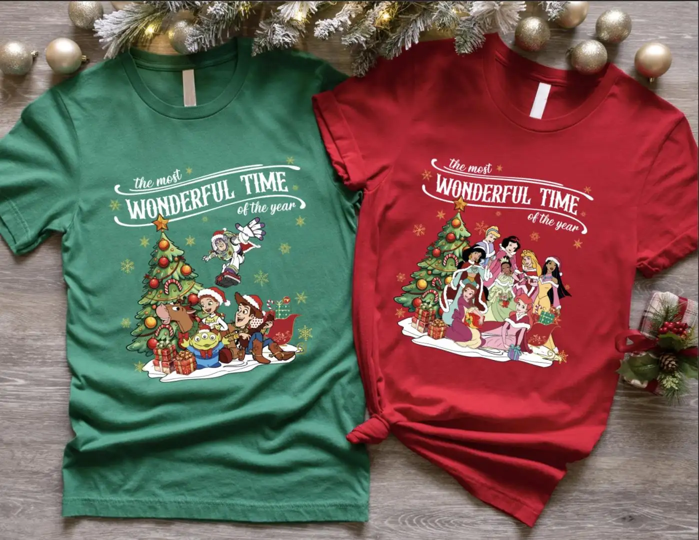 Disney The Wonderful Time Christmas Shirt, Disney Xmas Trip Sweatshirt, Disneyland Holiday Trip Tee, Mickey And Friends Christmas T-shirt