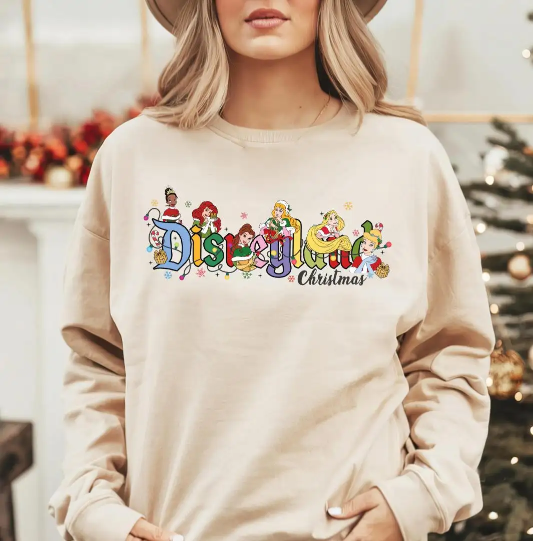 Disneyland Princess Christmas Sweatshirt, Mickey's Very Merry Christmas Party Tee, Disney Girl Trip Sweater, Disney Xmas Holiday Shirt