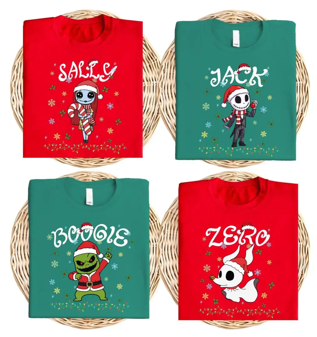 Nightmare Before Christmas Shirt, Jack Skellington Sally Oogie Boogie Tee, Zero Lock Mayor Shock T-shirt, Disneyland Holiday Sweatshirt