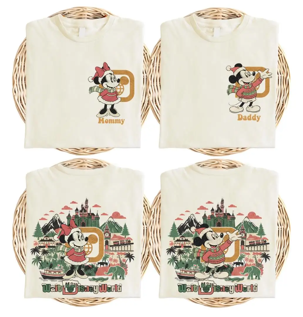 Walt Disney World Christmas Shirt, Epcot Christmas Party Tee, Mickey Friends Xmas T-Shirt, Disney Castle Sweater, Disneyland Holiday Tee