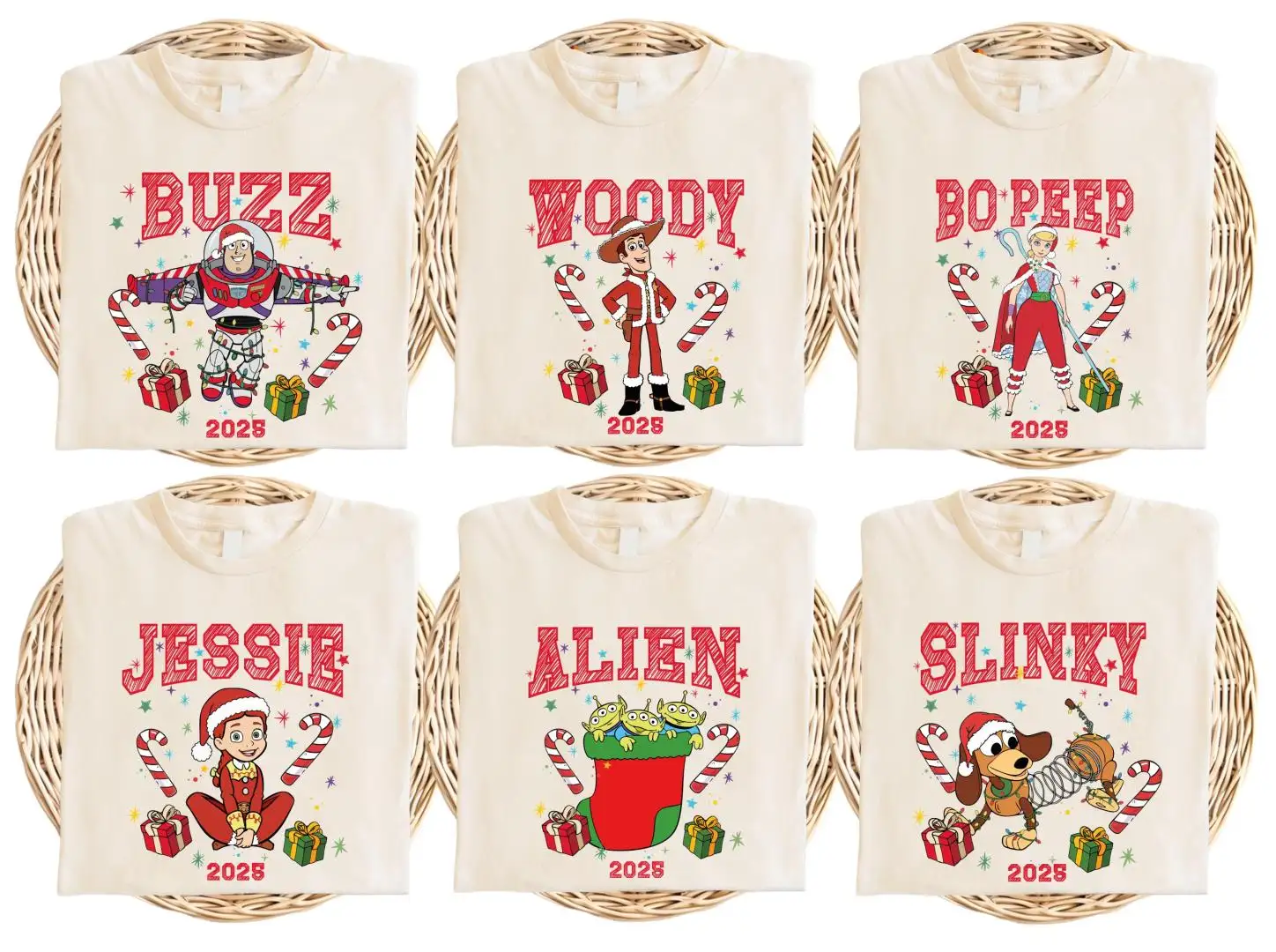 Toy Story Christmas Shirt, Disneyland Holiday Sweatshirt, Disney Family Christmas Party Tee, Woody Jessie Buzz Lightyear Christmas T-Shirt