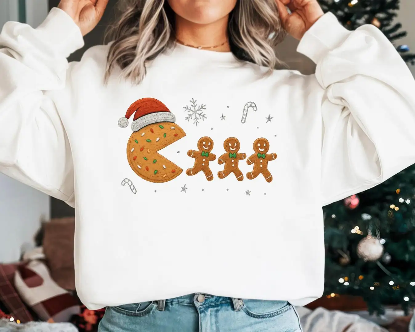 Christmas Bakery Sweatshirt, Cookies In A Hat Shirt, Cookies Christmas Shirt, Cute Holiday Cookie Tee, Funny Gingerbread Xmas T-Shirt