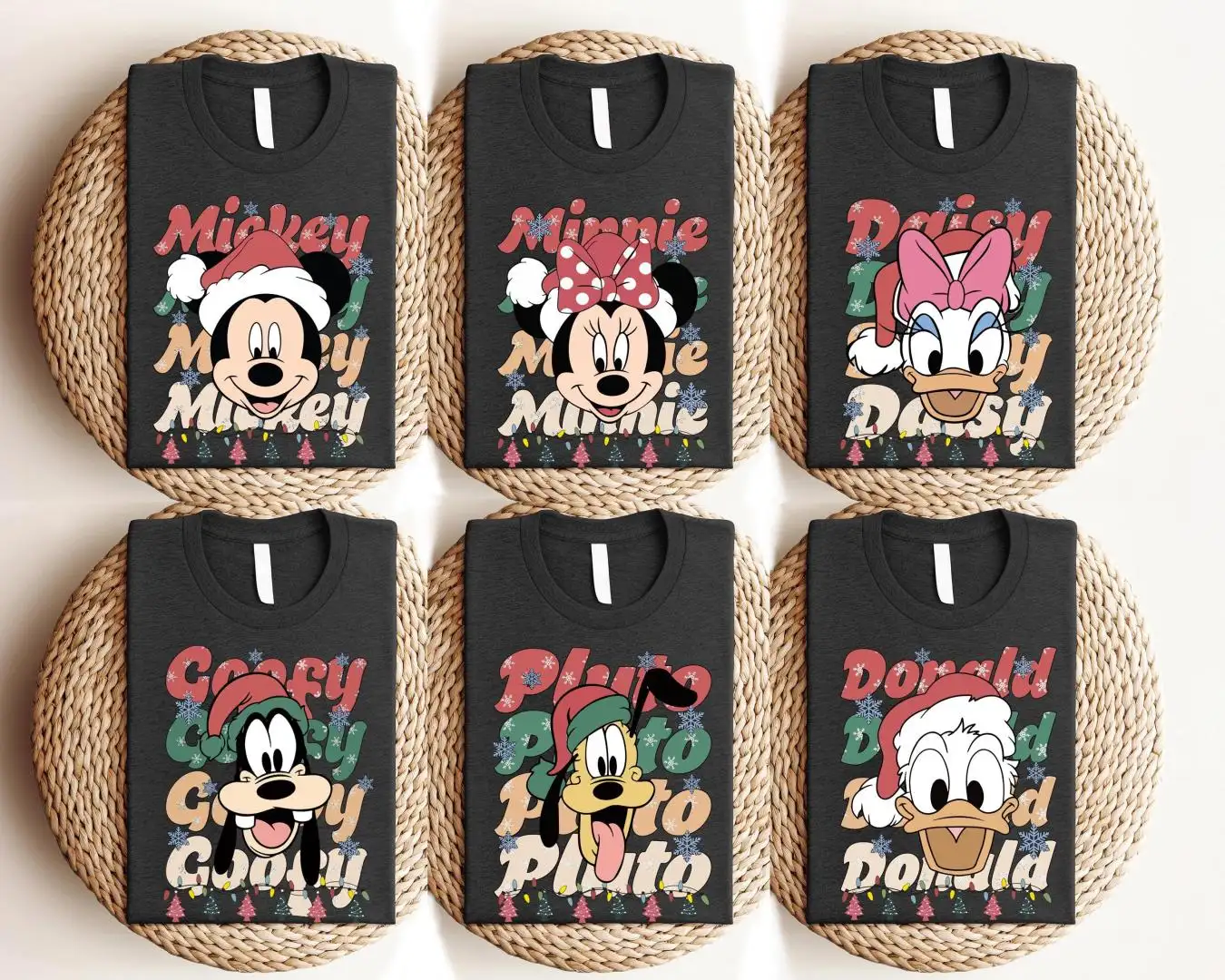 Mickey Friends Christmas Shirt, Santa Hat Merry Christmas 2025 T-Shirt, Disney Christmas Lights Sweatshirt, Disneyland Xmas Family Trip Tee