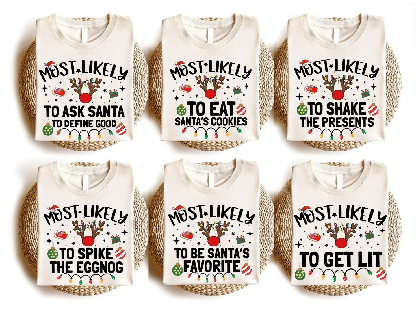 Most Likely To Christmas Shirt, Most Likely To Xmas, Christmas Holiday Tee, Friends Christmas Party Sweat, Family Matching Christmas T-Shirt