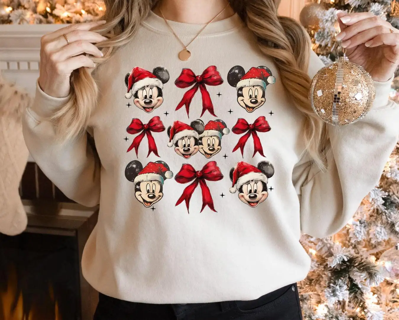 Mickey and Minnie Christmas Shirt, Disney Magic Kingdom Holiday Shirt, Disney Castle Xmas T-Shirt, Disneyland Xmas Family Trip Sweatshirt