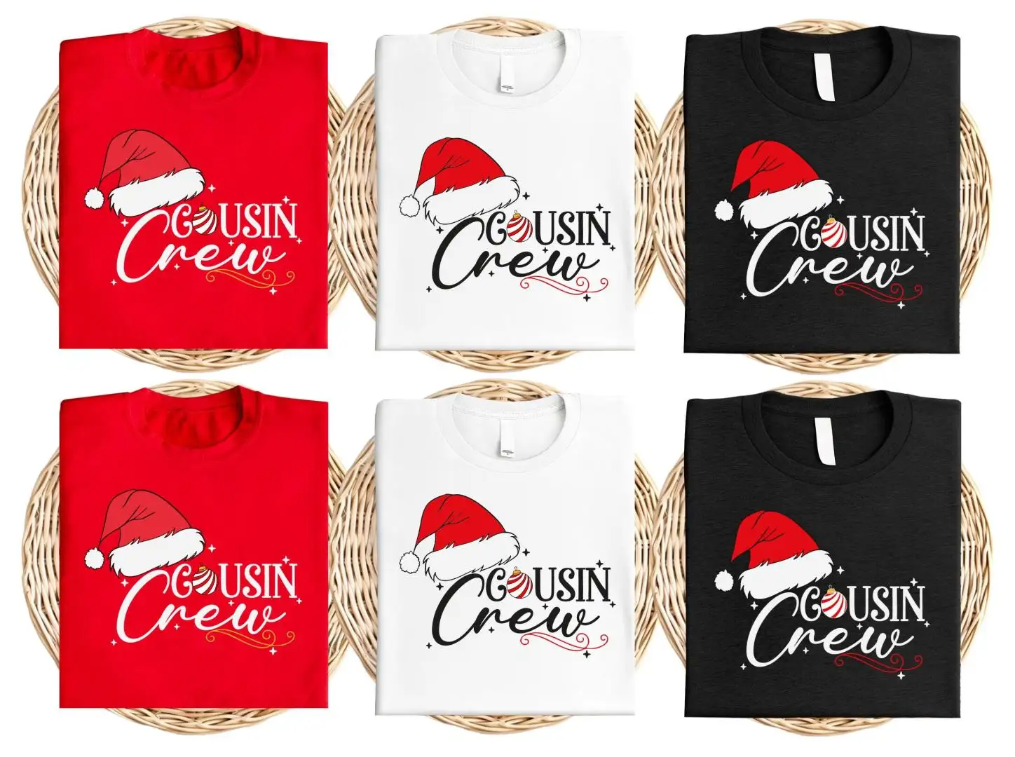 Cousin Crew Christmas Shirts, Family Christmas Party Tee, Kids Cousin Crew Shirt, Cousin Holiday Sweatshirt, Matching Family Santa T-Shirt