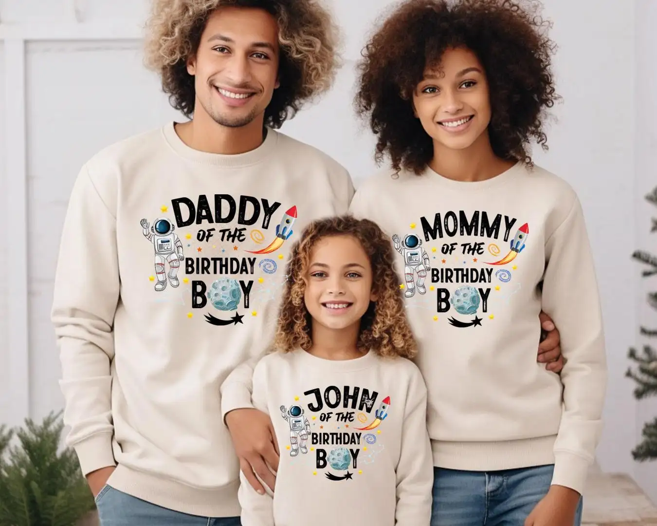 Astronaut Birthday Boy Shirt for Space Family