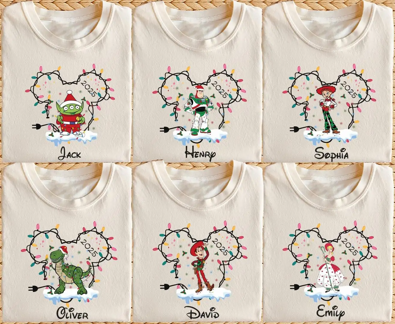 Custom Toy Story Christmas Shirt, Mickey Head Christmas Sweatshirt, Disney Woody and Buzz Lightyear XMAS Tee, Pixar Christmas Holiday Gift