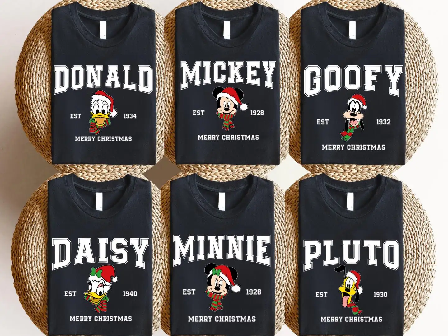 Mickey Friends Squad Christmas Shirt, Santa Hat Merry Christmas Sweatshirt, Magic Kingdom Holiday Shirt, Disneyland Xmas Family Trip Shirt