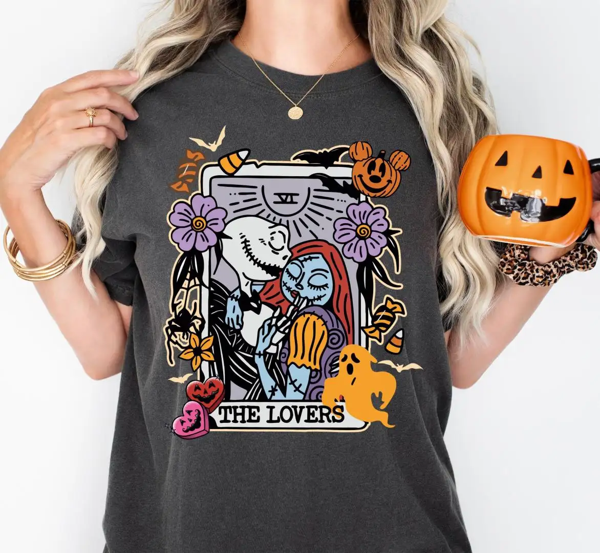 Couple Halloween Matching Shirt, Nightmare Before Christmas T-Shirt, Jack Skellington Sally Spooky Season Tees, Disney Halloween Trip Shirt