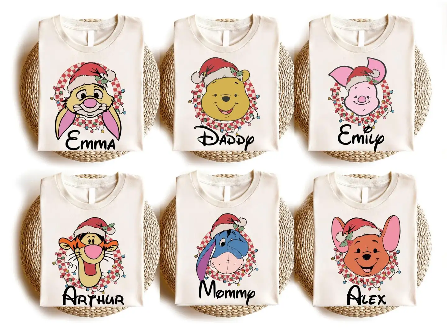 Winnie The Pooh Christmas Shirt, Matching Family Christmas Shirt, Disneyland Christmas Trip Tee, Pooh Bear Xmas Shirt, Piglet Xmas Shirt