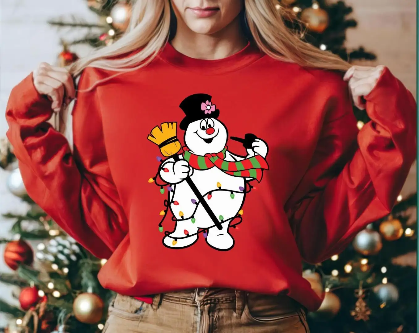 Disney Snowman Christmas Shirt, Disneyland Christmas Holiday T-Shirt, Disney Xmas Tee, Christmas Lights Tee, Disney Snowman Xmas Sweatshirt