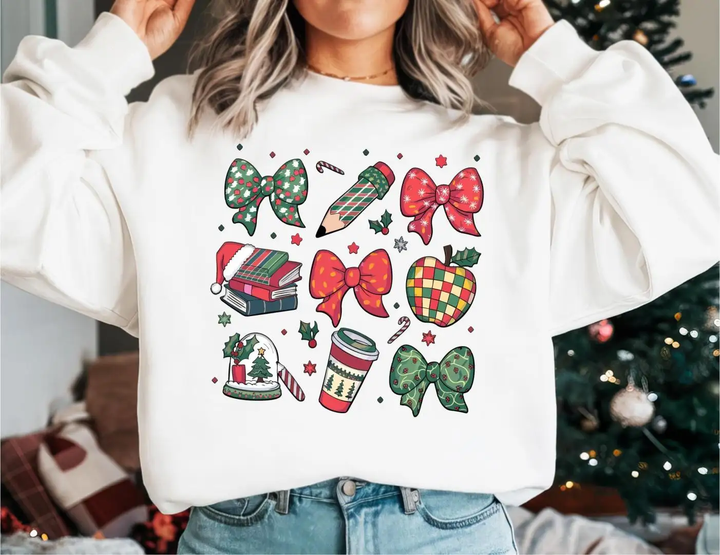 Coquette Christmas Teacher Shirt, Very Merry Christmas Tees, Teacher Xmas Tee, Teacher Holiday Gift, Teacher Christmas Bow T-shirt