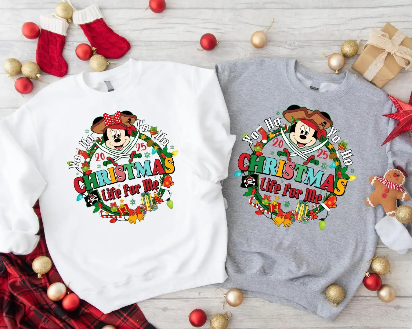 Mickey Minnie Christmas Cruise Shirt, Christmas Life For Me Shirt, Disney Yo Ho Xmas Sweater, Disneyland Family Christmas Trip Hoodie