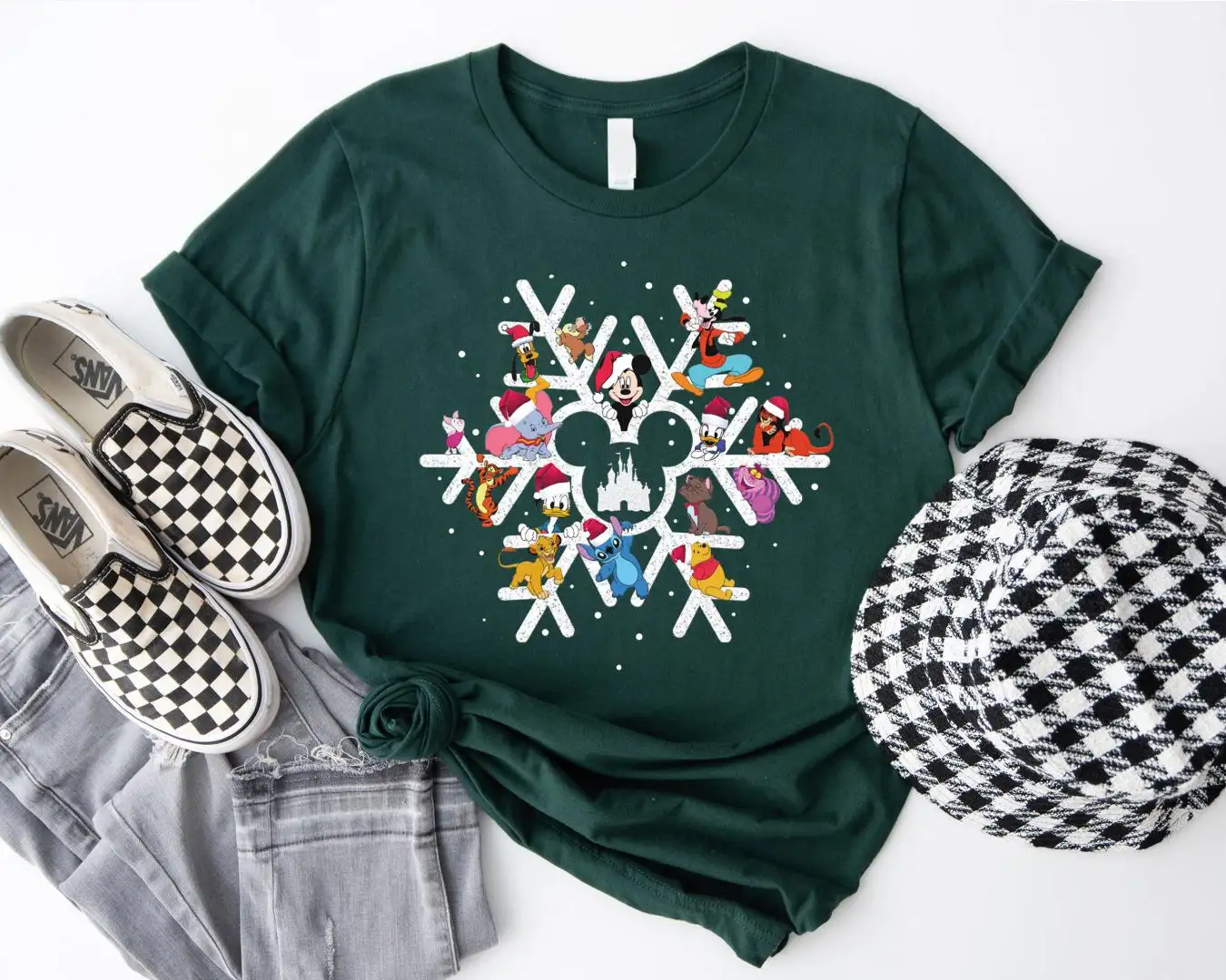 Disney Snowflake Christmas Sweatshirt, Disneyland Xmas Shirt, Mickey Snowflake T-Shirt, Magic Kingdom Holiday Shirt, Disney Christmas Trip