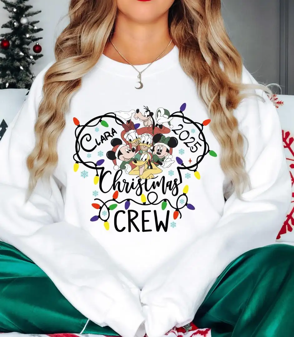Disney Christmas Crew Shirt, Mickey’s Very Merry Christmas Party Tee, Disneyland Family Holiday 2025 Trip, Custom Mickey & Friends Xmas Tee