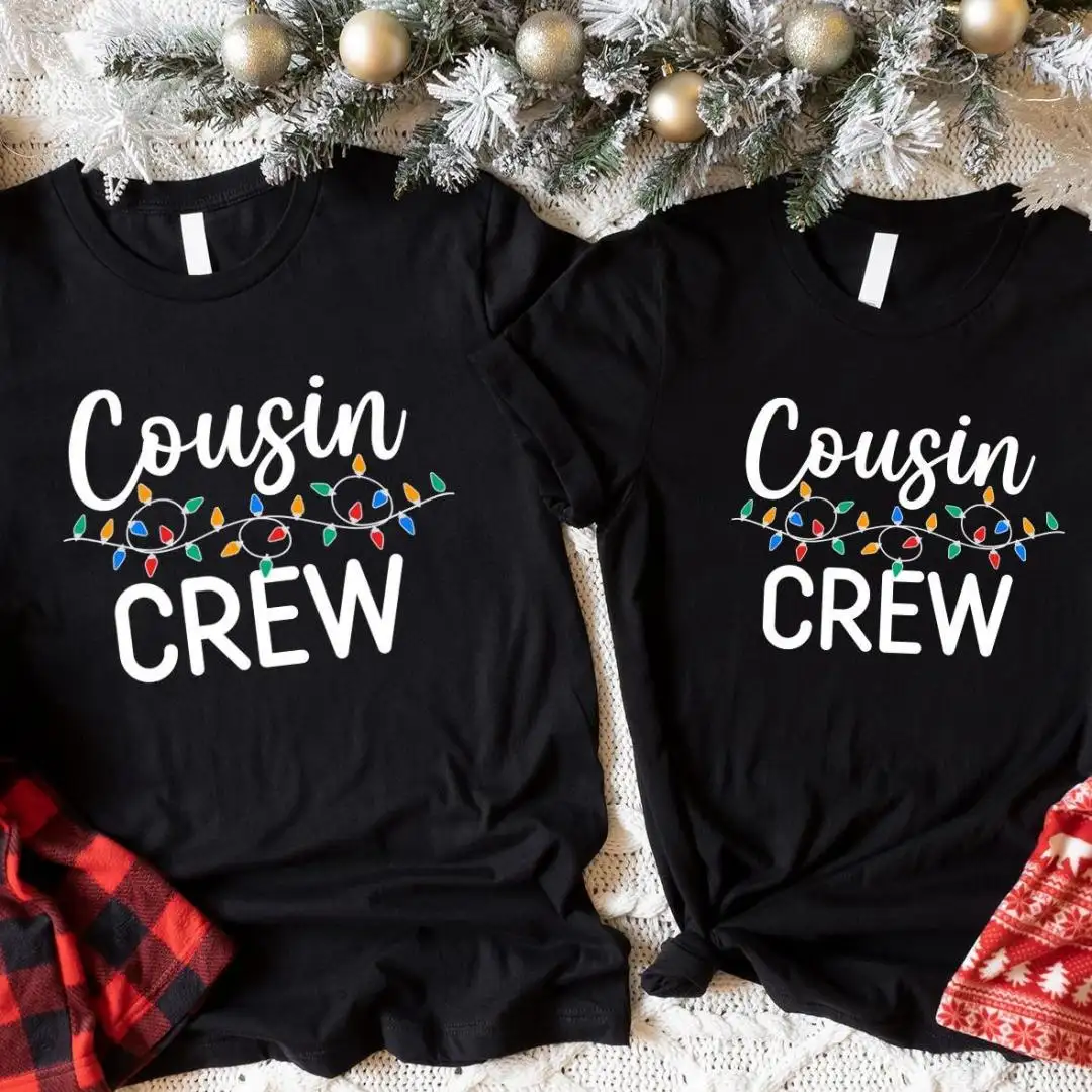 Cousin Crew Christmas Shirts, Cousin Kids XMAS Gift, Family Holiday Matching Tee, Merry Christmas Sweater, Christmas Group Sweatshirt