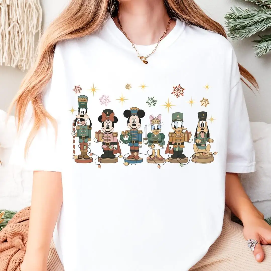 Mickey & Friends Nutcracker Christmas Shirt, Mickey Lead Soldier Xmas Party Tee, Disney Xmas Family T-Shirt, Disneyland Christmas Party Gift
