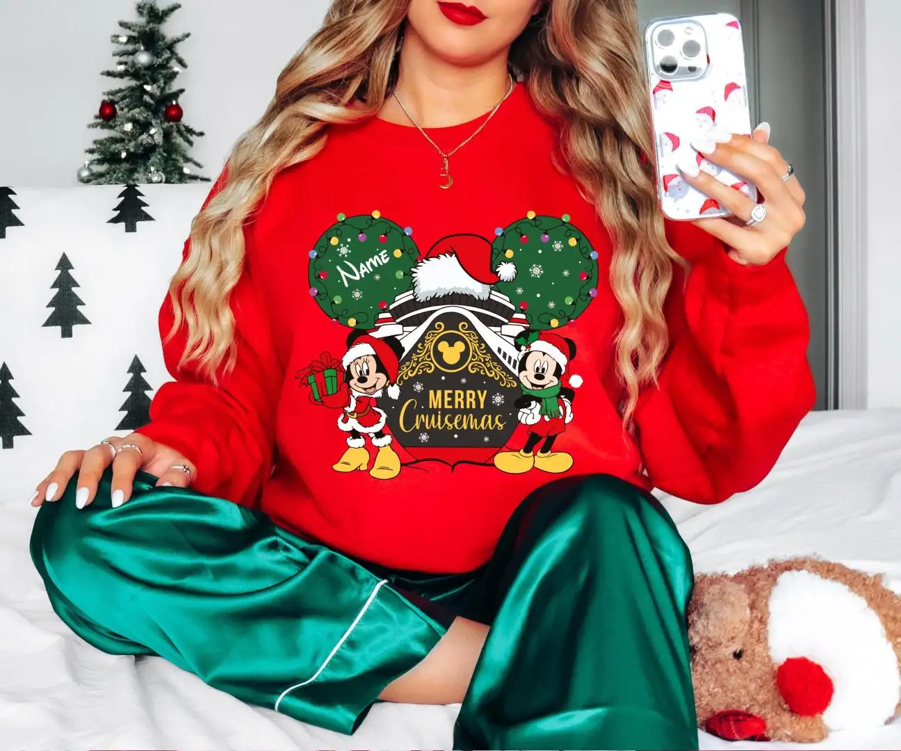 Disney Cruise Merry Christmas Shirt, Family Matching Christmas Cruise Shirt, Mickey And Minnie Christmas Trip Shirts, Custom Xmas Trip Tee