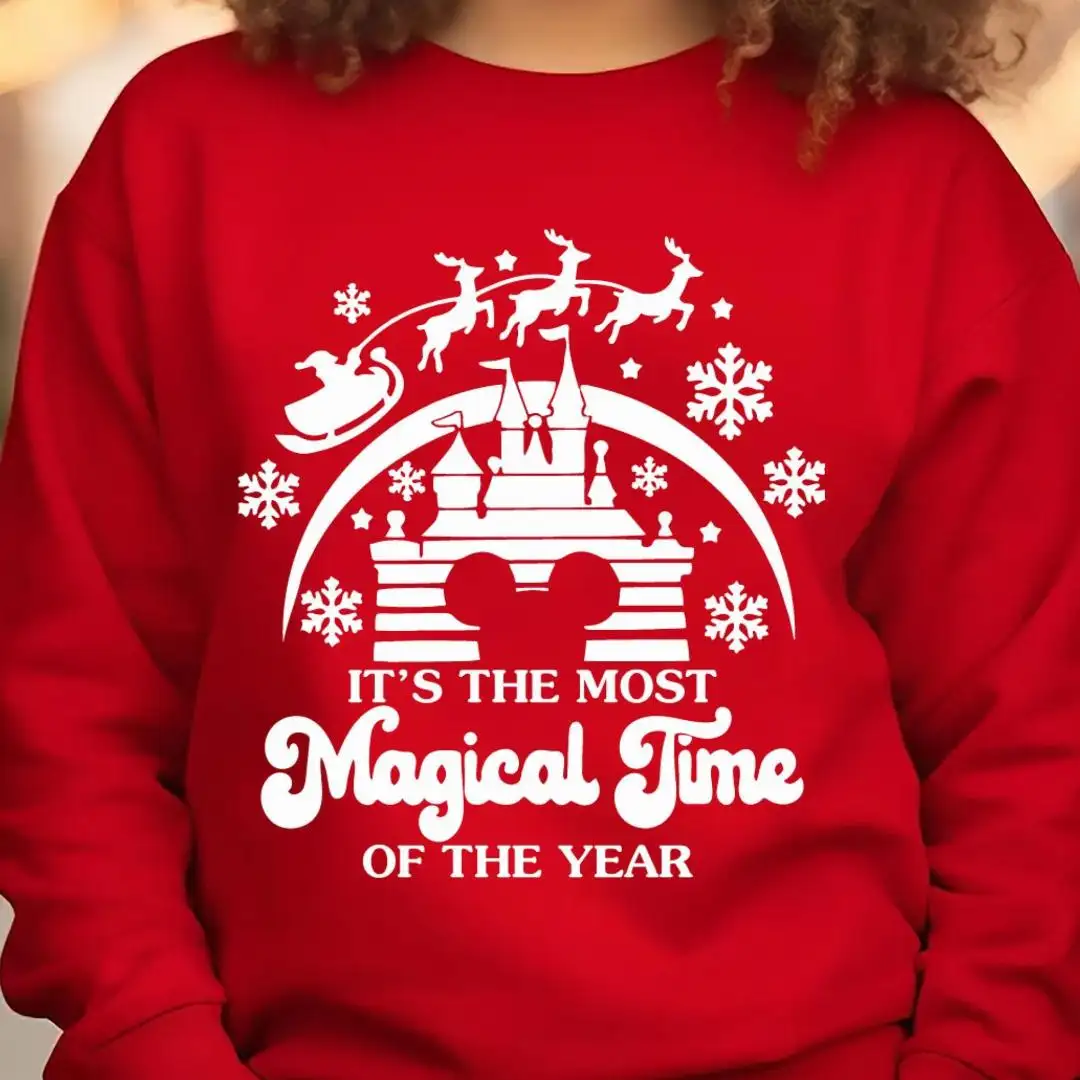 It's The Most Magical Time Of The Year Sweatshirt, Disneyland Xmas Shirt, Disney Christmas Trip Gift Tee, Magic Kingdom Holiday T-shirt