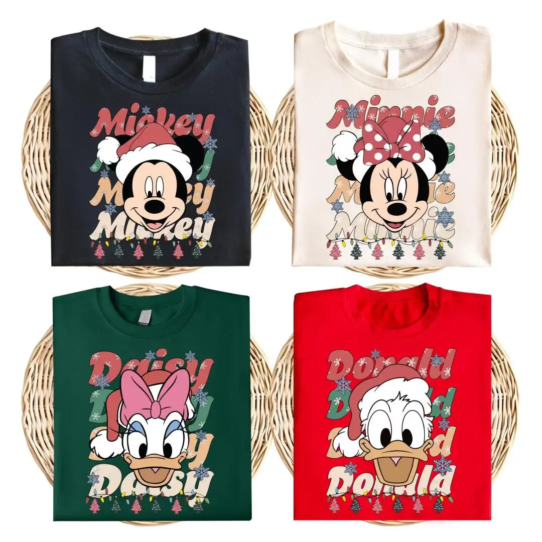 Disney Mickey Friends Christmas Shirt, Disneyland Xmas Trip, Minnie Christmas Lights T-Shirt, Family Matching Christmas Shirts, Goofy Tee