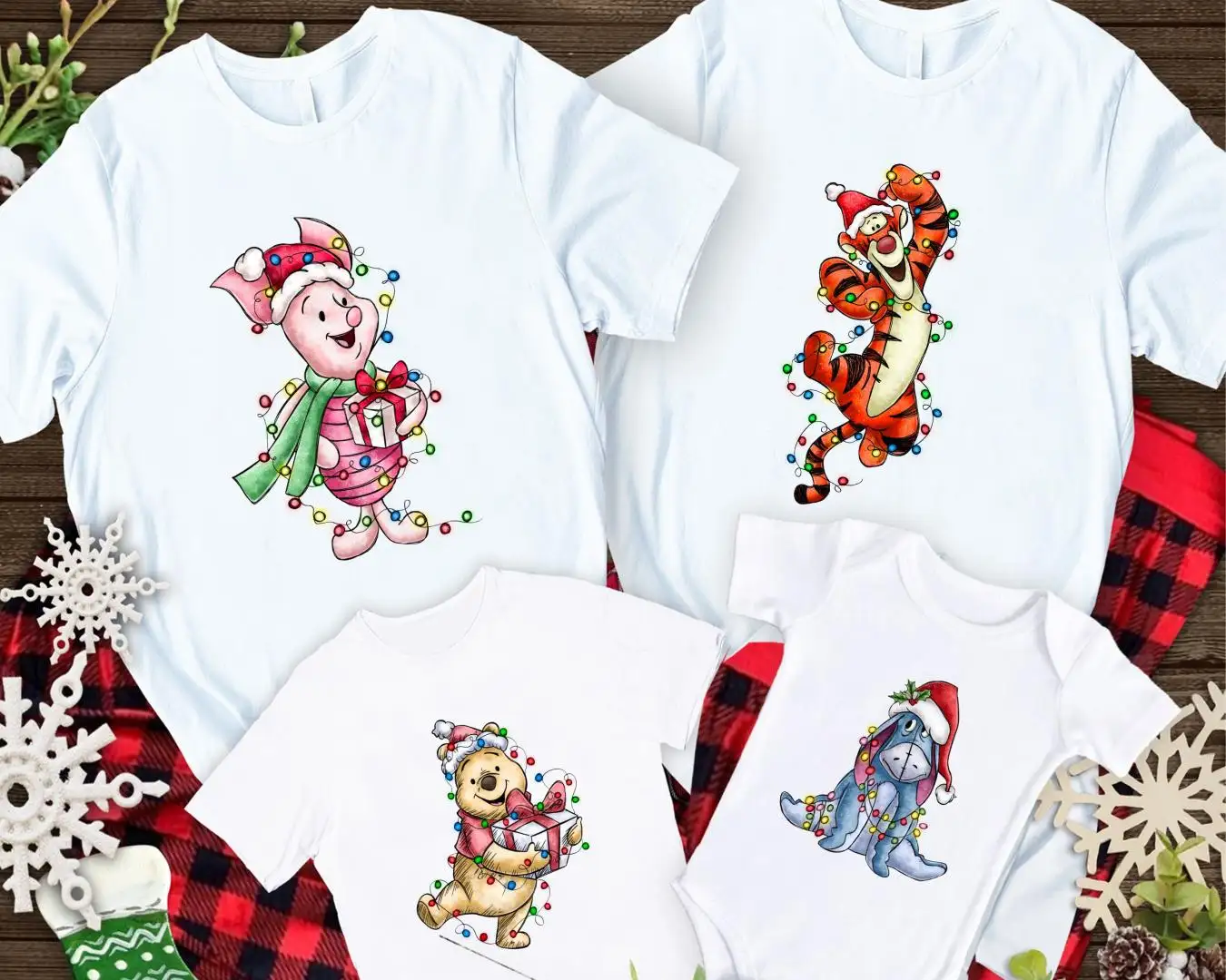 Winnie The Pooh Christmas Shirt, Pooh Bear Xmas Shirt, Piglet Xmas Sweatshirt, Matching Family Christmas Shirts, Disneyland Christmas Trip