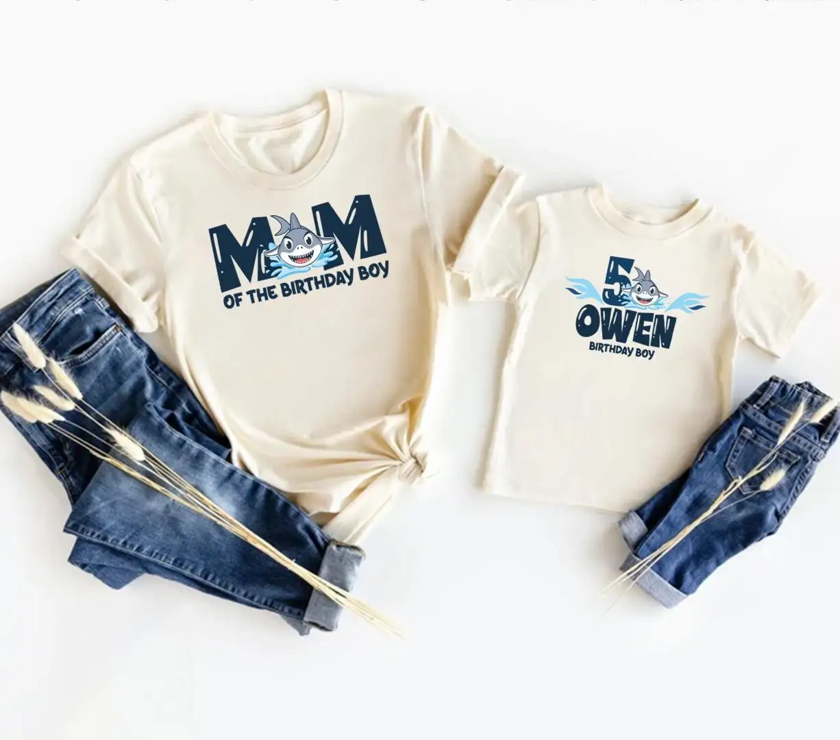 Custom Birthday Shark Shirt for Family Party