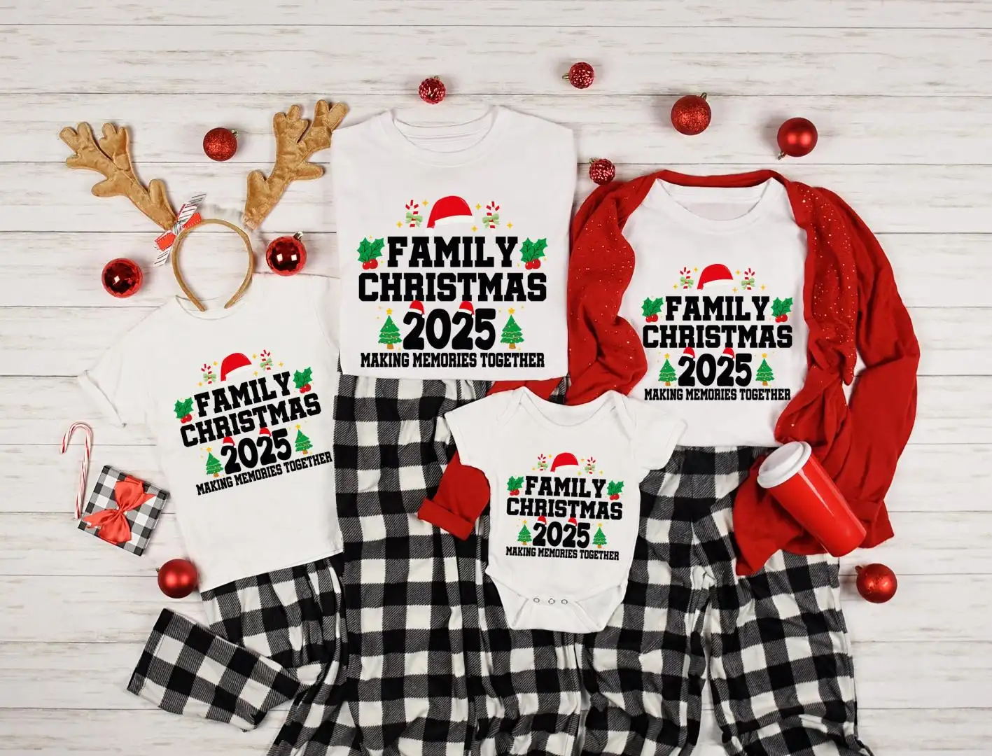 Christmas Family 2025 T-shirt, Making Memories Together Tee, Santa Family Matching Sweatshirt, Christams Family Reuniun Hoodie