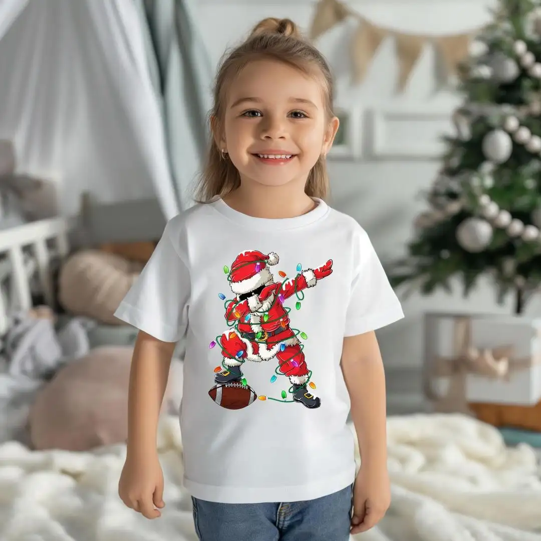 Santa Rugby Player Christmas Shirt, Family Matching Christmas Shirt, Rugby Lover Xmas Gift, Santa Shirt, Christmas Lights Sweatshirt