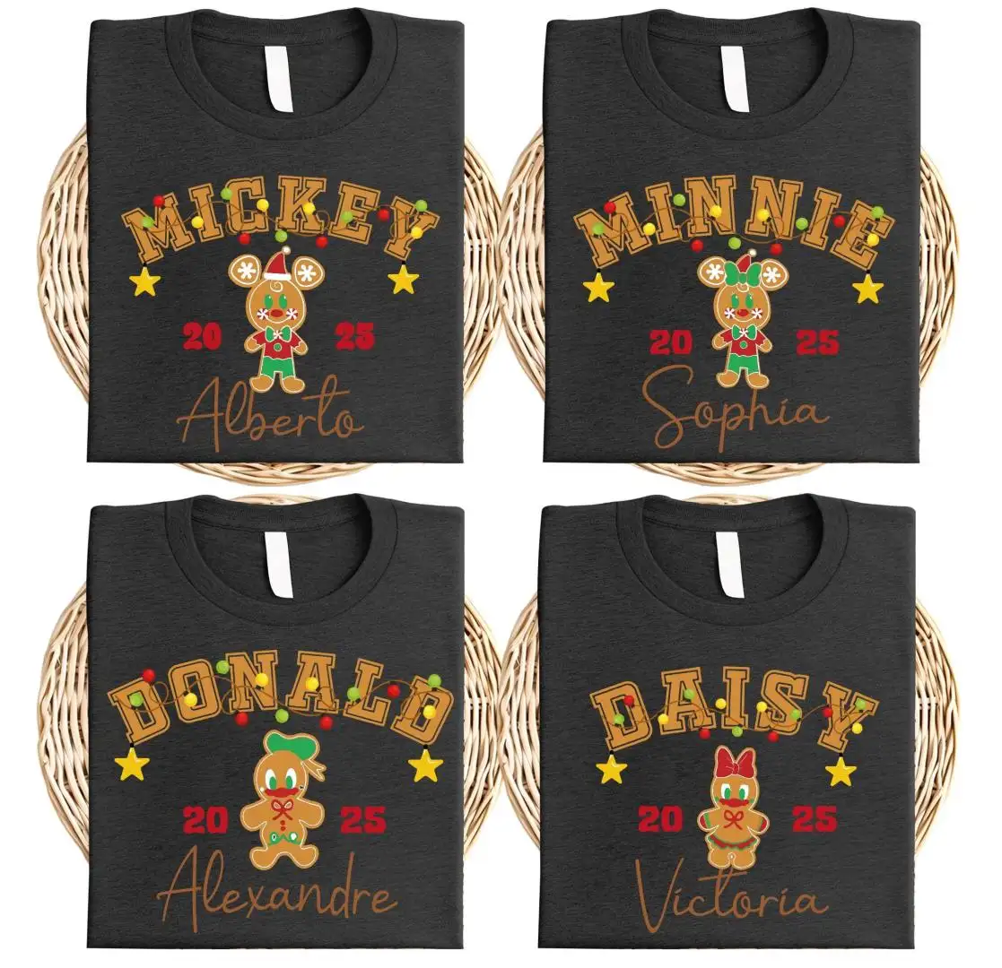 Disney Mickey Friends Christmas Shirt, Custom Family Matching Christmas Shirts, Mickey Christmas Cookies T-Shirt, Disneyland Xmas Trip Tee
