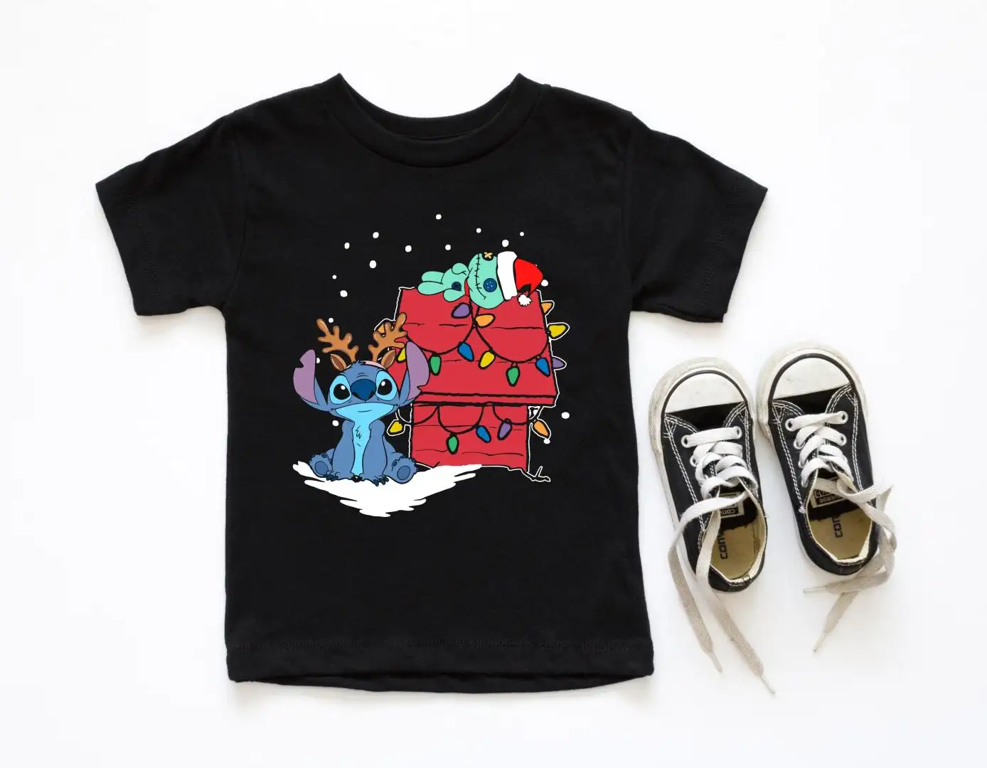 Disney Stitch Christmas Shirt, WDW Disney Family Trip, Stitch Lover Christmas Gift, Disneyland Funny Xmas Shirts, Magic Kingdom Xmas T-Shirt