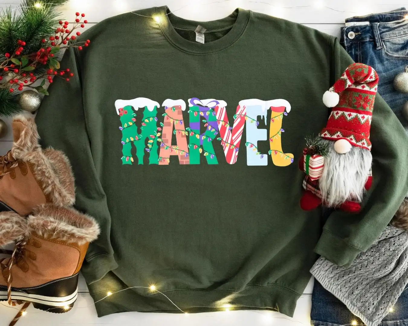 Marvel Christmas Shirt, Marvel Lover Merry Christmas Shirt, Disney Superhero Xmas Shirt, WDW Xmas Trip Shirt, Disneyland Xmas Vacation