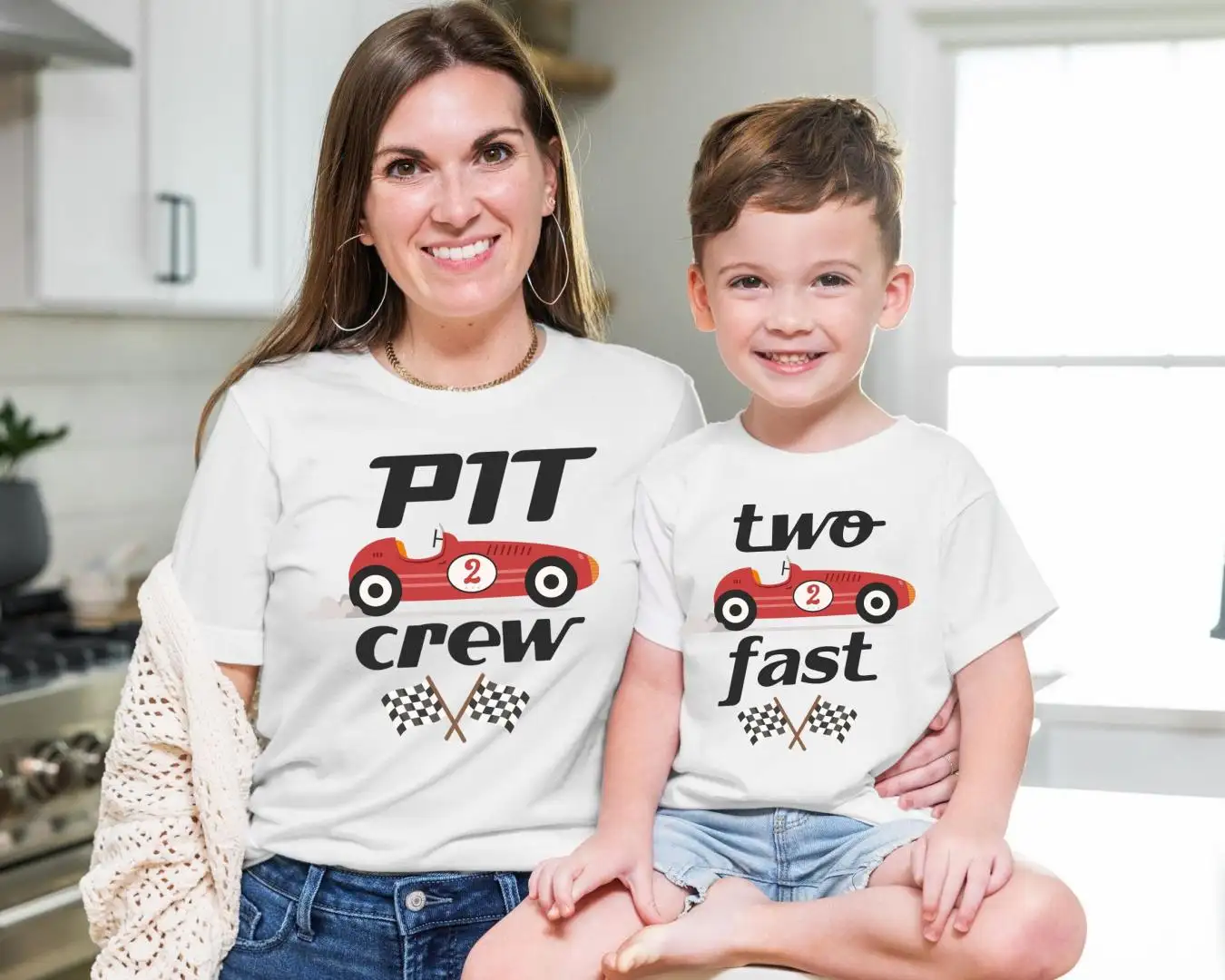 Race Car Birthday Boy Shirt for Kids Party
