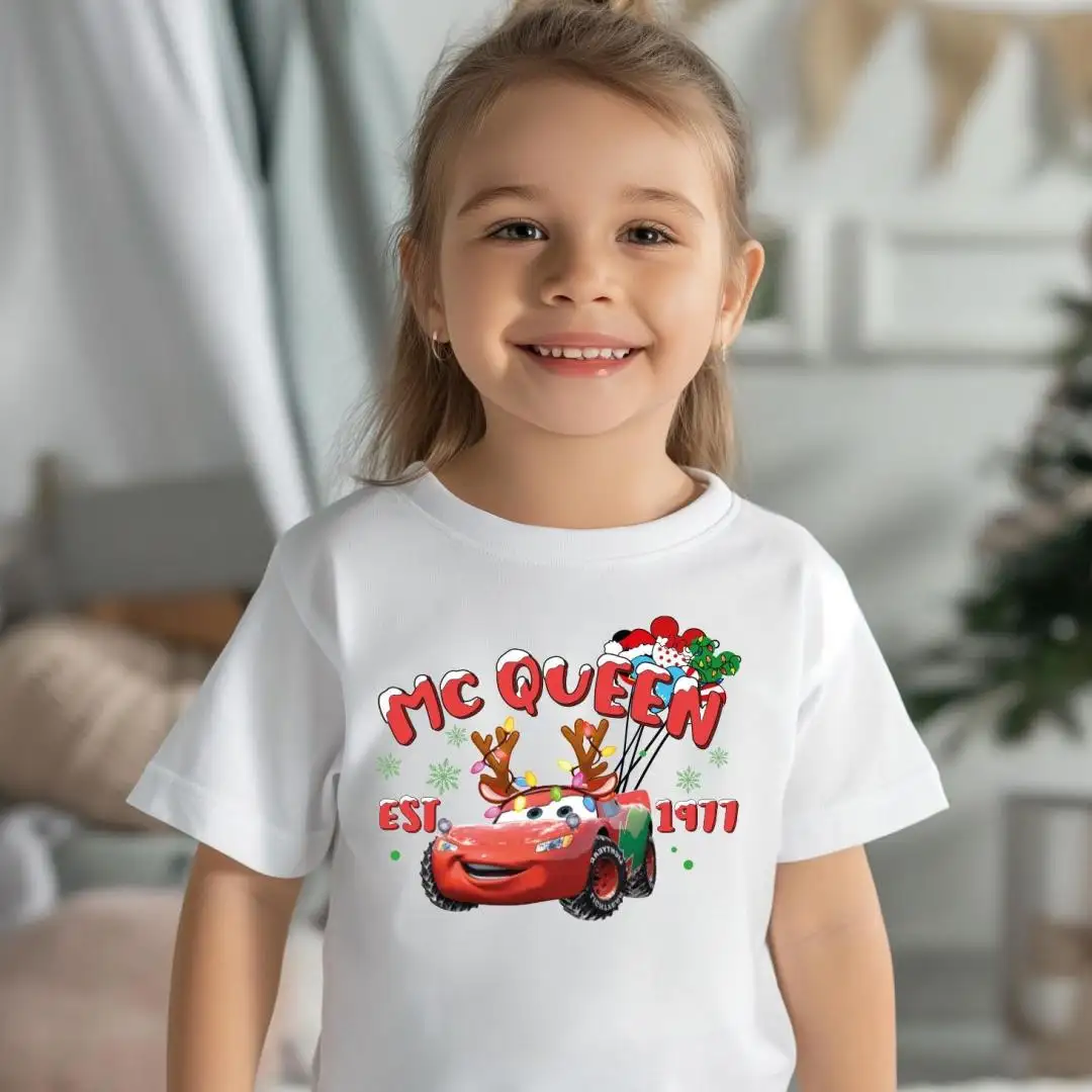 Lightning McQueen Xmas Shirt, Disneyland Cars Xmas Tee, Disney Cars Christmas Shirt, Xmas Toddler Sweatshirt, EST 1977 McQueen T-Shirt