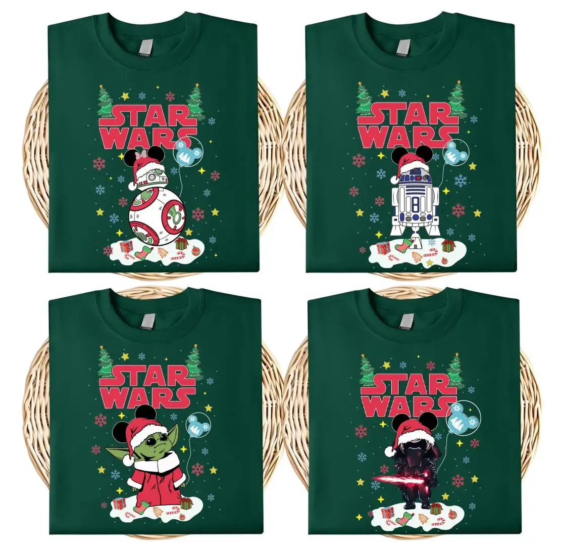 Star Wars Christmas Shirt, Darth Vader Christmas Sweatshirt, Disneyworld Christmas Trip, Disney Baby Yoda Xmas Shirts, Disneyland Xmas Shirt