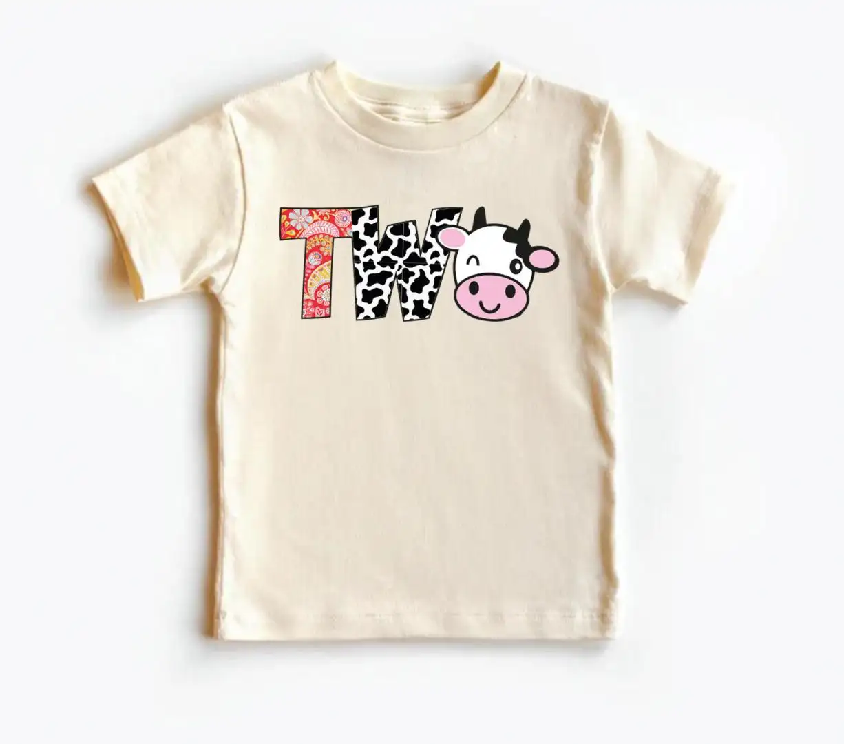 Farm Birthday Cow Family Matching Party Shirt